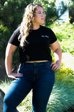 Load image into Gallery viewer, Women&#39;s Embroidered Crop T-Shirt
